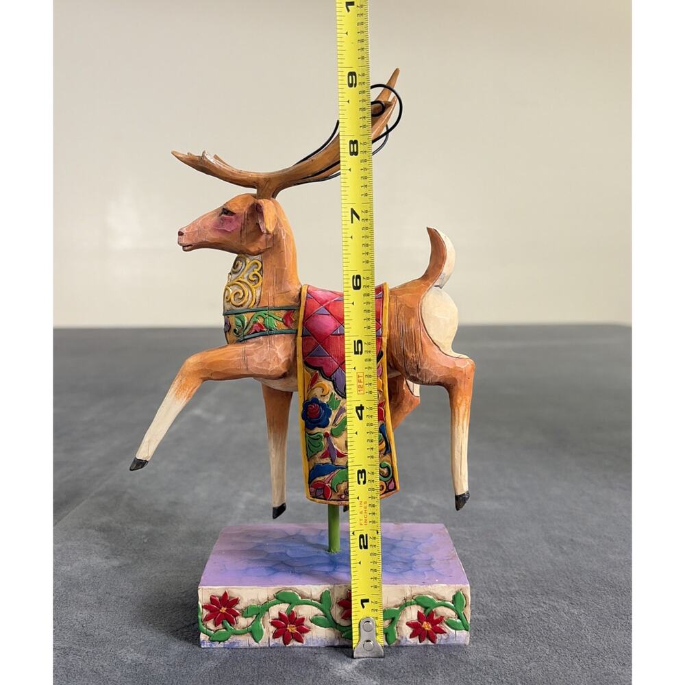 Heartwood Creek Jim Shore Reindeer Dash Away Red Blanket Figurine NIB 2004 - Picture 10 of 15